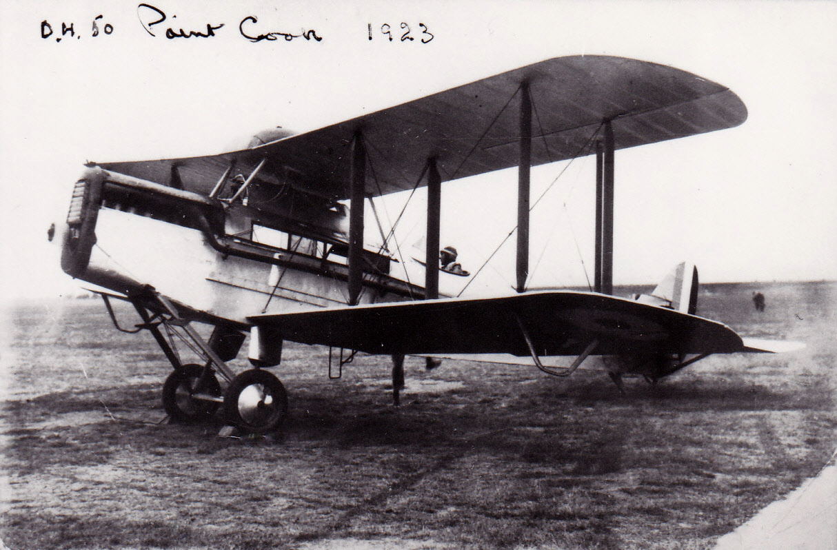 De Havilland D.H.50A A8-1 Point Cook 1923Photo via Ken Rowland