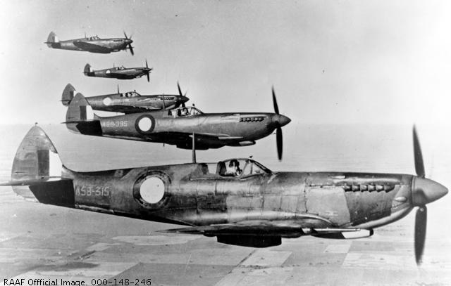 Spitfire A58-315A58-395 and othersRAAF Photo